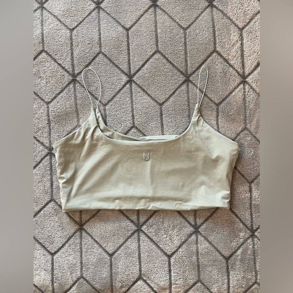 • SOLD •Meshki Womens Sage Green Top Size L